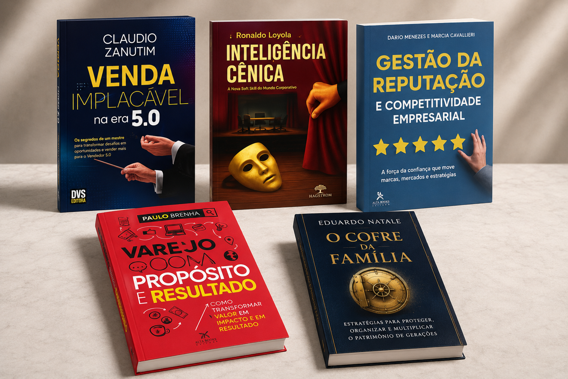 5 livros para pensar vendas, liderança, carreira e patrimônio nos negócios